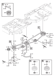park-pro16 stiga-front-deck-riders part diagram