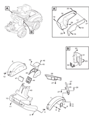 park-pro16 stiga-front-deck-riders part diagram