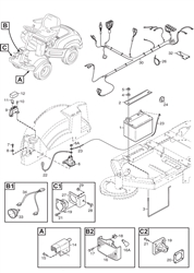 park-pro16 stiga-front-deck-riders part diagram
