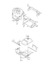 ready-85 stiga-front-deck-riders part diagram