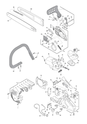 sp420 chainsaws part diagram