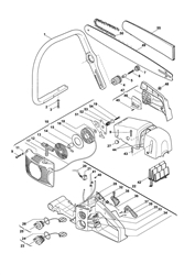 sp510 chainsaws part diagram