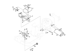 villa-14-hst stiga-front-deck-riders part diagram