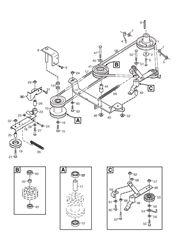 villa-14-hst stiga-front-deck-riders part diagram
