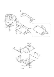 villa-14-hst stiga-front-deck-riders part diagram