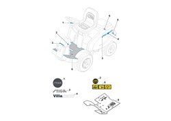 villa-14-hst stiga-front-deck-riders part diagram