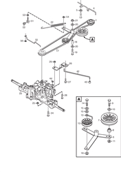 villa-14-hst stiga-front-deck-riders part diagram
