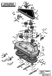 v2050-tractor-2002-2004 v-series-lawn-tractors part diagram