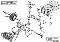 v2050-tractor-2002-2004 v-series-lawn-tractors part diagram