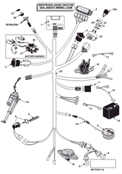 v2050-tractor-2004-2006 v-series-lawn-tractors part diagram