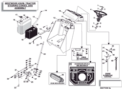 v2050-tractor-2004-2006 v-series-lawn-tractors part diagram