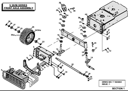 v2050-tractor-2004-2006 v-series-lawn-tractors part diagram