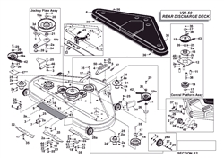 v2050-tractor-2004-2006 v-series-lawn-tractors part diagram