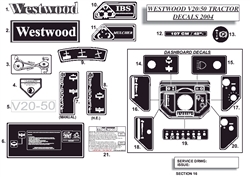 v2050-tractor-2004-2006 v-series-lawn-tractors part diagram